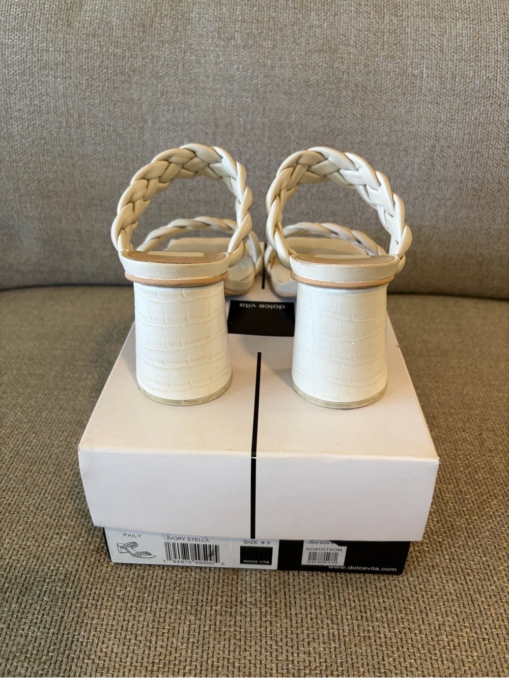 Dolce Vita Ivory Paily Block Heels - Picture 5 of 6